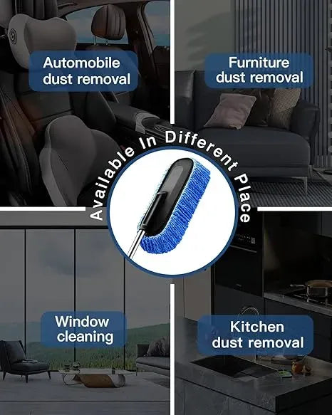 Microfiber Car Duster with Extendable Handle – Scratch-Free Auto Dust Cleaner